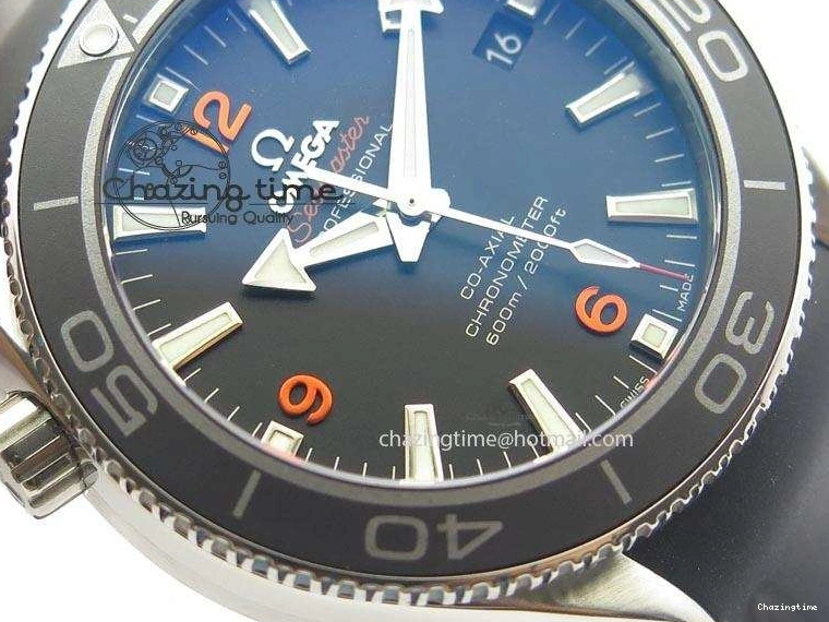 0327 Planet Ocean SS Bp Maker 45mm Black Bezel Orange Numbers On Black Rubber Strap A Popular 8220